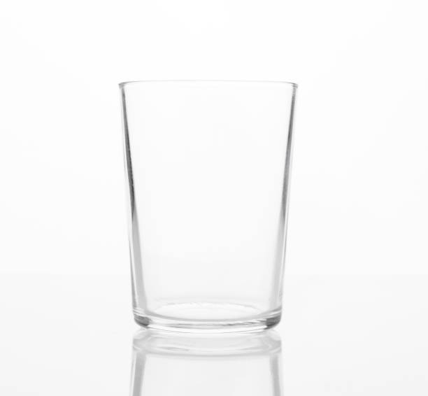istock Glass mock up for creative design. Isolated on white background. 1134440056