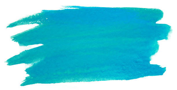 istock blue watercolor stain drawn by hand. high resolution real texture 1134440693