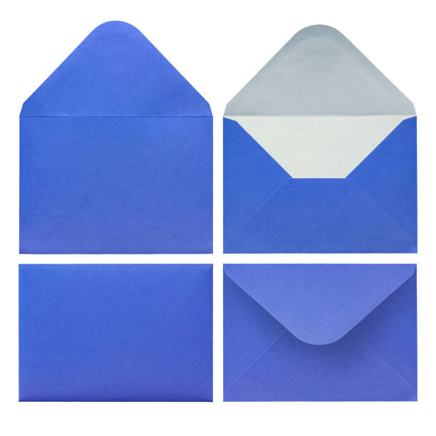 istock Blue envelope of paper from different sides 1134440995
