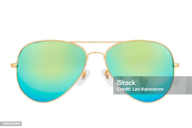 Sunglasses Isolated On White Background Stock Photo - Download Image Now -  Sunglasses, Cut Out, Aviator Glasses - iStock