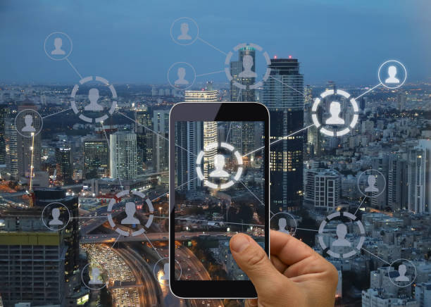 Social media marketing network communication mobile phone app