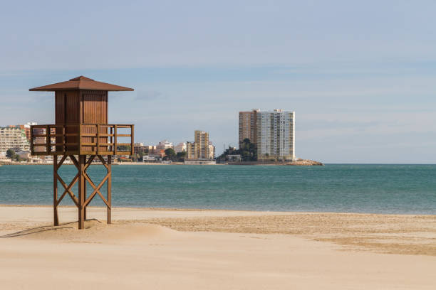 istock Baywatch tower in cullera shore, Valencia, Spain 1134445516