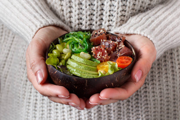 istock Hawaiian tuna poke bowl 1134446134