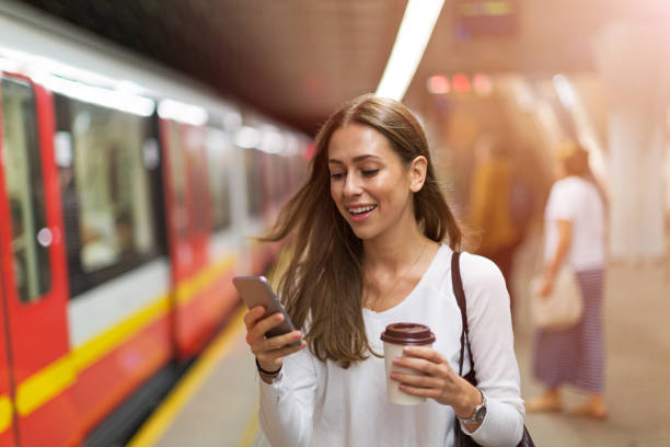 istock Young woman at subway station 1134447884