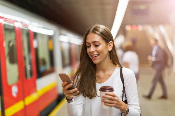 istock Young woman at subway station 1134448625