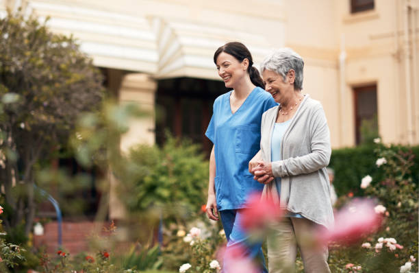 istock Taking her patient for some fresh air 1134451592