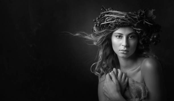 istock Stylized portrait on the theme of winemaking. 1134454087