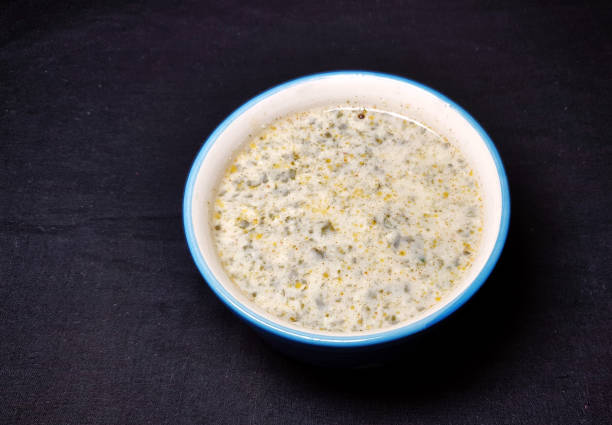 istock Bathua Raita, a healthy & refreshing recipe made from Bathua (Chenopodium Leaves) 1134459533