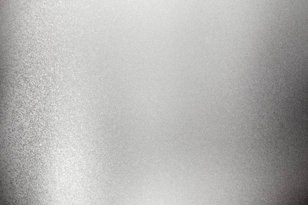 istock Shiny rough gray metal wall, abstract texture background 1134461942