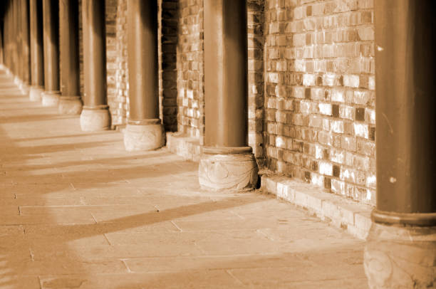 istock Pillar and corridor in the Chinese temple 1134470190