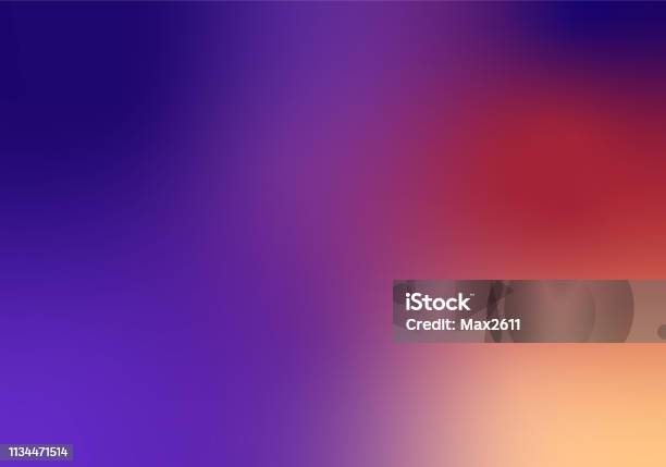 Defocused Blurred Motion Abstract Background Purple Red Stock Illustration - Download Image Now