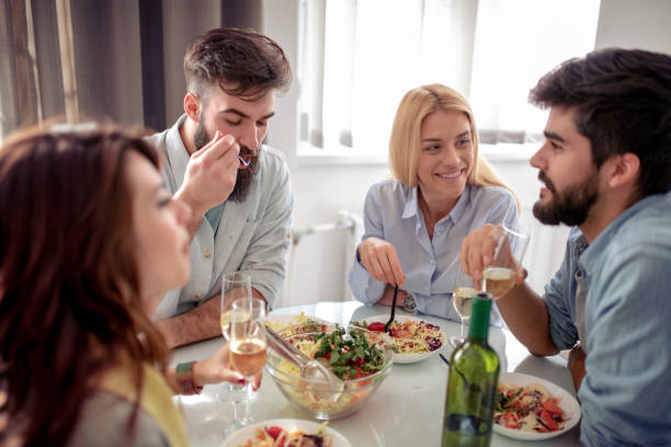 istock Leisure, eating, food and drinks, people and holidays concept 1134475732