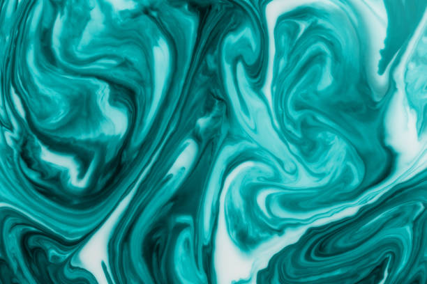 istock Swirl cyan liquid abstract background 1134476282