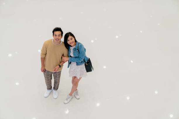 istock Young couple shopping together 1134477404