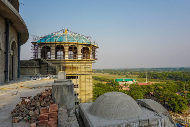 istock Vedic Planetarium under construction in Mayapur, India 1134478978