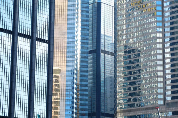 close up on Hong Kong buildings