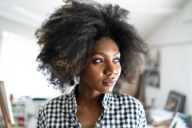 istock Female artist in studio 1134484962