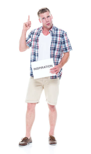 istock Handsome man in shirt and shorts is feeling inspired 1134493457