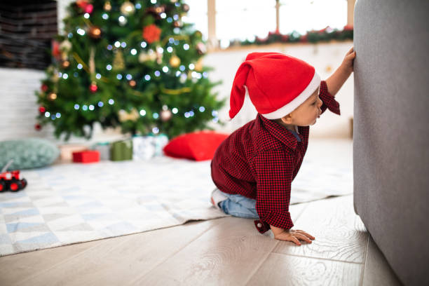 istock Baby boy crawling on floor 1134493505