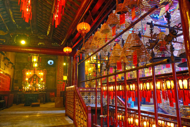 istock old temple in Hong Kong central district. On Hollywood road 1134493625