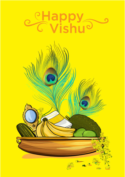 Happy Vishu Festival Illustration Stock Illustration - Download Image Now -  Vishu, Abstract, Backgrounds - iStock