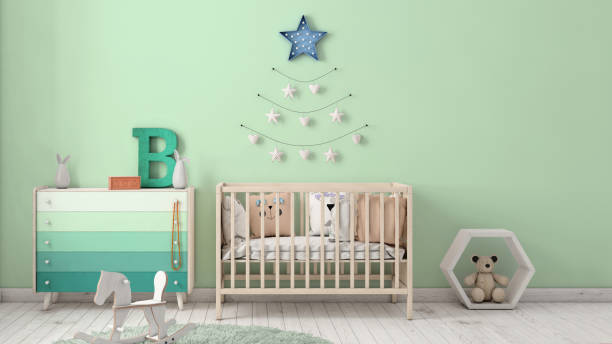 istock Kids nursery room interior copy space background 1134505715