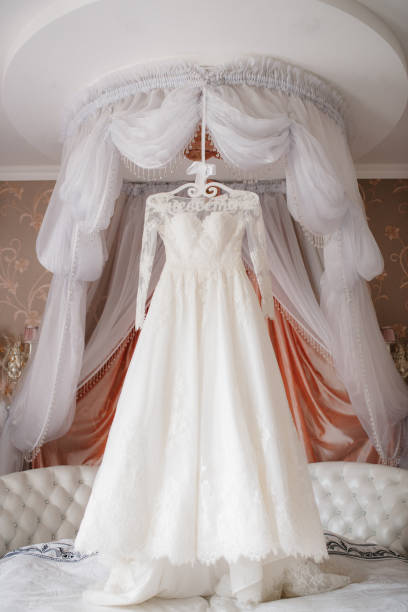 istock perfect wedding dress on the wedding day 1134506380