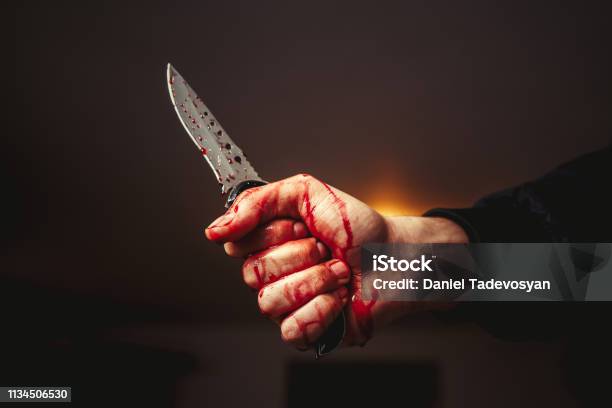Murder Stock Photo - Download Image Now - Knife Crime, Murderer, Blood