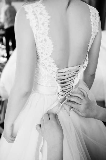 istock perfect wedding dress on the wedding day 1134506559