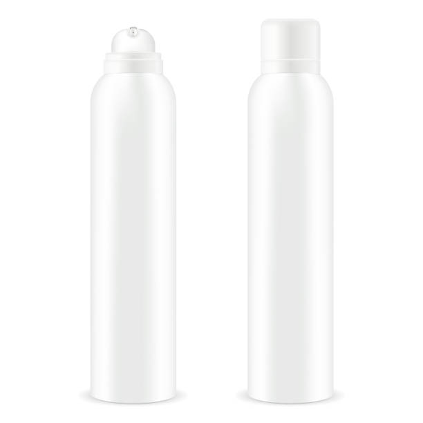 istock Aerosol spray metal bottle with lid. Deodorant 1134507571