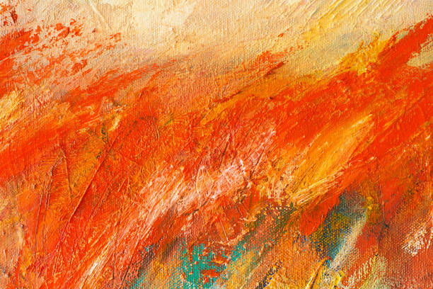 istock Abstract Hand-painted Art Background on Canvas 1134509115
