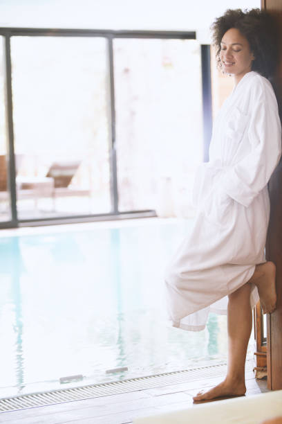 istock Joyful woman at the spa 1134511637