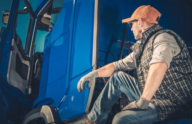 istock The Driver and His Truck 1134512633