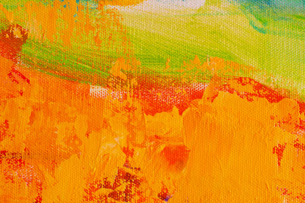 istock Abstract Hand-painted Art Background on Canvas 1134513456