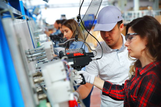 istock Female manuel workers team working on the production line in factory 1134525527
