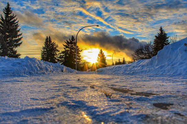 Exploring Edmonton on this vibrant sunny morning in winter