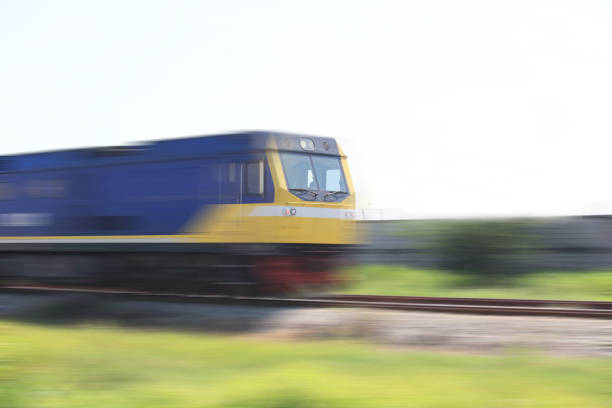 istock the train fast running ,  Transportation travel concept 1134531201