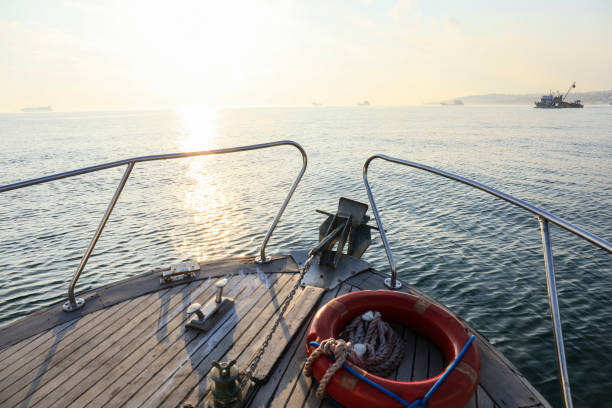 istock Commercial fishing boat sailing in Bosphoru 1134531493