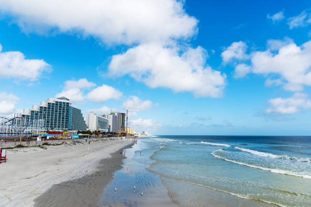 istock Daytona Beach shore on a cloudy day 1134531679