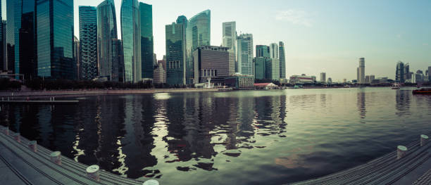 istock Singapore City at Night Panorama 1134533109