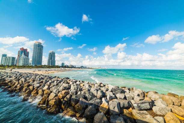istock Miami beach seen from South Pointe Pier on a sunny day 1134537474