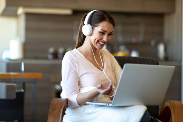 istock Using laptop to make connections with people all around the world 1134537581