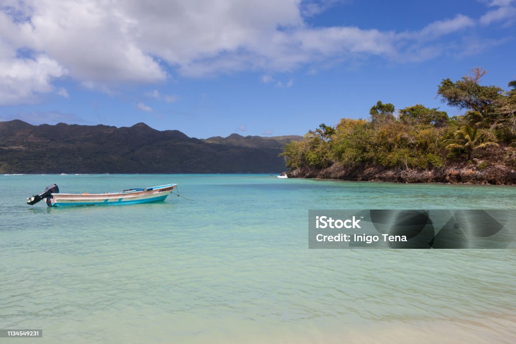 Ricon Beach, Dominican Republic Bay of Water Stock Photo