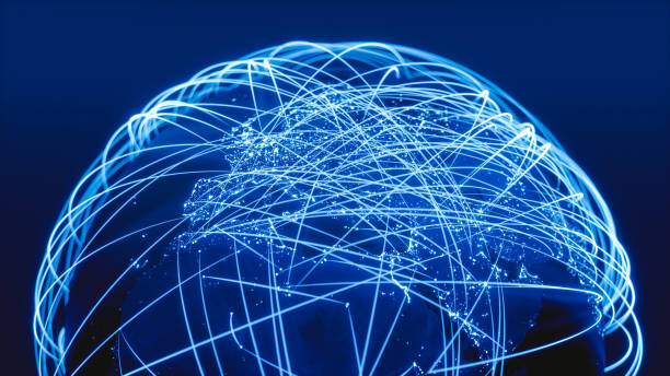 istock Global Communications And City Connections (World Map Courtesy Of NASA) 1134549465