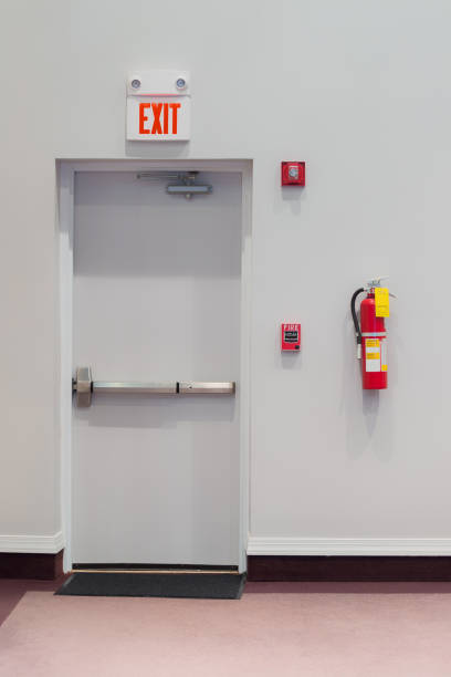 Emergency or Fire Exit stock photo