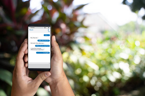 istock man touch on button instant messaging app on mobile phone 1134563689