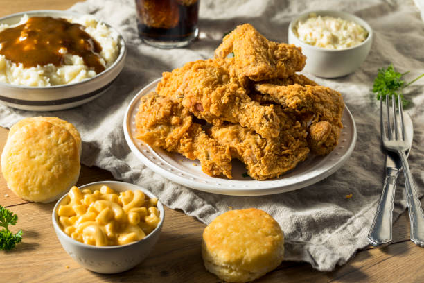 istock Homemade Southern Fried Chicken Dinner 1134566292