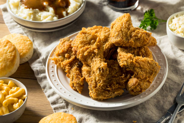 istock Homemade Southern Fried Chicken Dinner 1134566304