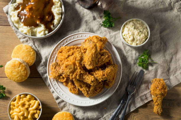 istock Homemade Southern Fried Chicken Dinner 1134566346