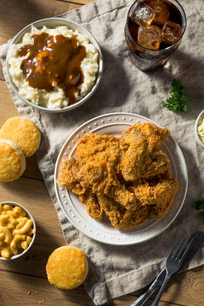 istock Homemade Southern Fried Chicken Dinner 1134566373